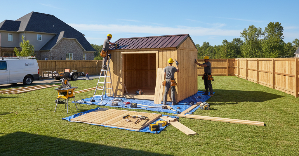 Building on site